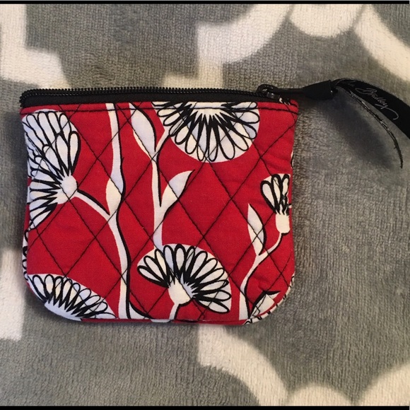 Vera Bradley Handbags - Vera Bradley coin change purse zipper red flowers